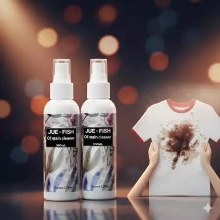 (1 pcs) JUE-FISH OIL stain cleaner