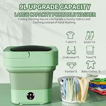 (9 Liter) Multi-Function. Folding Washing Machine