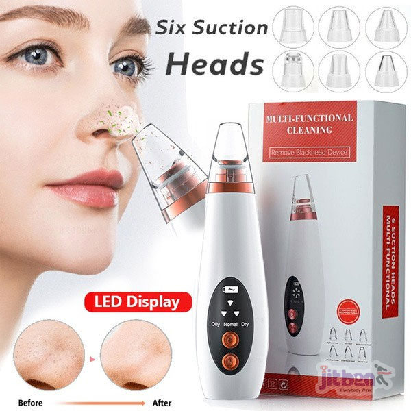 Premium Rechargeable Vacuum Blackhead & Whitehead Remover Device