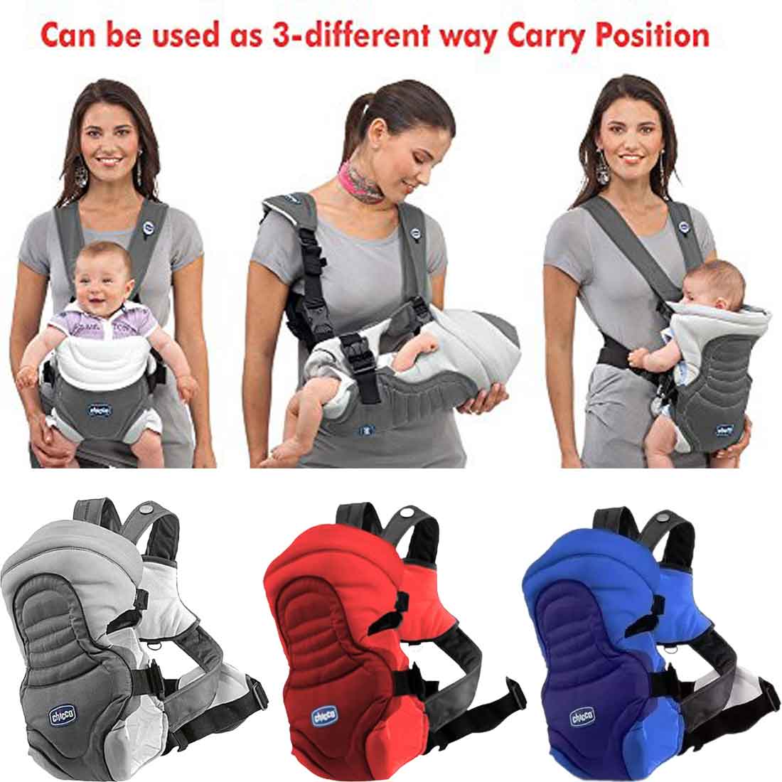 Chicco Baby Carrier, Soft & Dream Baby Carrier 3-Different Position Carrier Premium Soft Quality Baby Toddler Carry From Cheap Dealing