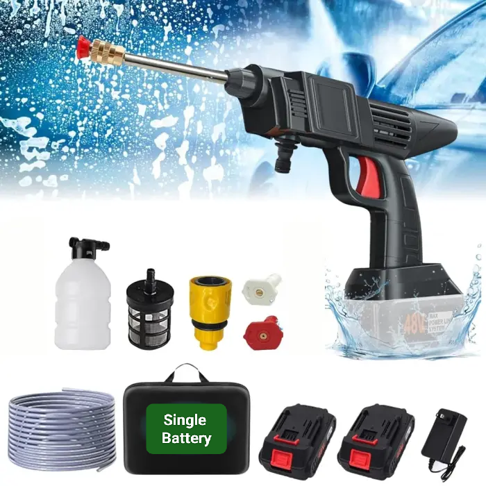 (২টি ব্যাটারি) Rechargeable Car Washer Duble Battery