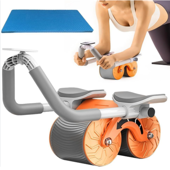 Automatic Abdominal Exercise Roller With Elbow Support