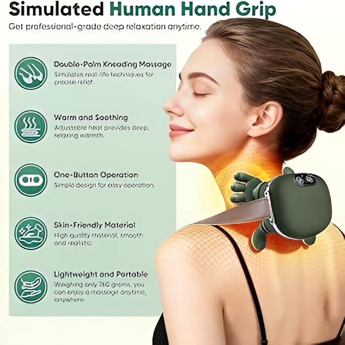 Bionic Heated Massager Master – 4D Shiatsu Neck & Shoulder Massager