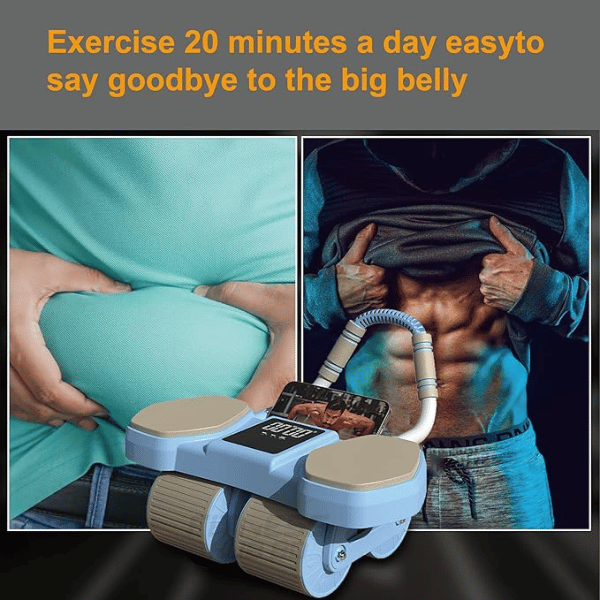 Automatic Abdominal Exercise Roller With Elbow Support