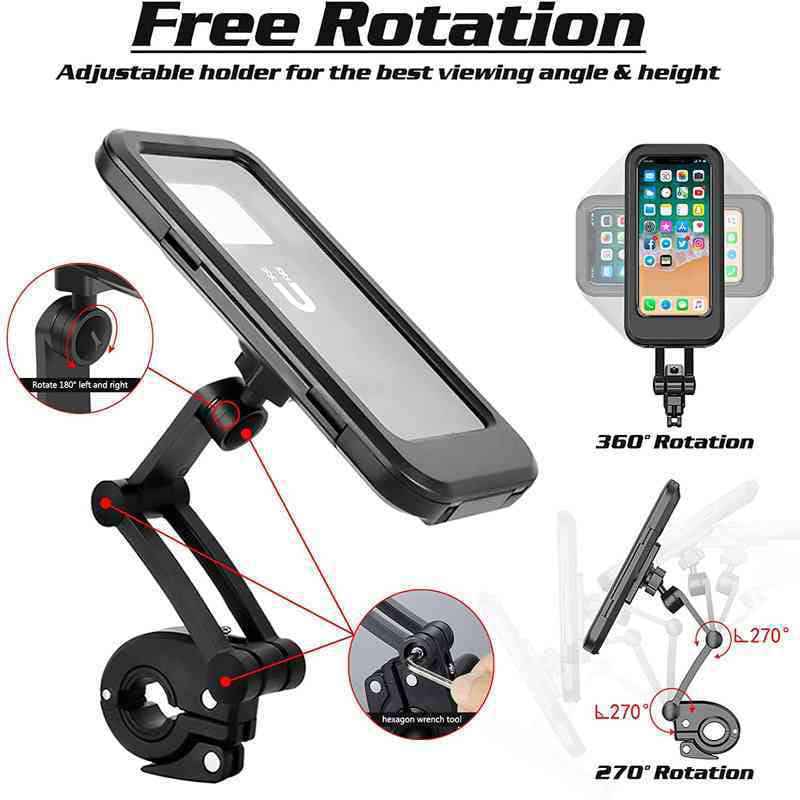 Brand New Universal Waterproof Bicycle Phone Holder Bike Motorcycle Handlebar